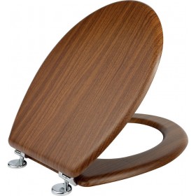 Elvit Universal 1236 Καπάκι Λεκάνης Ξύλινο 40-46x37cm Καφέ Elvit Universal 1236 Καπάκι Λεκάνης Ξύλινο 40-46x37cm Καφέ