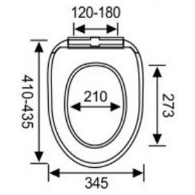 Ankor 807574 Καπάκι Λεκάνης Soft Close Πλαστικό 43.5x34.5cm Λευκό Ankor 807574 Καπάκι Λεκάνης Soft Close Πλαστικό 43.5x34.5cm Λευκό