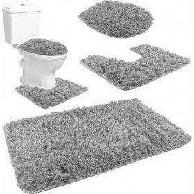 Σετ Πατάκια Μπάνιου 00008312 Γκρι