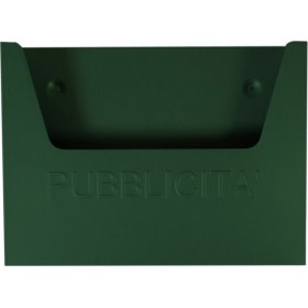 Import Hellas Κουτί Εντύπων Μεταλλικό σε Πράσινο Χρώμα 34.5x7.5x26cm