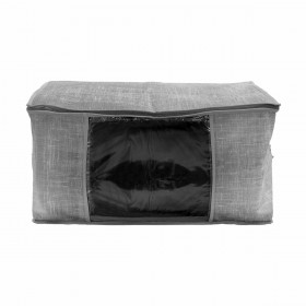 Estia Linen 03-5719 Επιδαπέδια Θήκη Αποθήκευσης Ρούχων Υφασμάτινη σε Γκρι Χρώμα 45x60x30cm 03-5719 Estia Linen 03-5719 Επιδαπέδια Θήκη Αποθήκευσης Ρούχων Υφασμάτινη σε Γκρι Χρώμα 45x60x30cm 03-5719