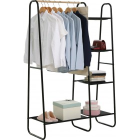 Bormann BPC2200 Κρεμάστρα Δαπέδου από Μέταλλο σε Μαύρο Χρώμα 100x39x150cmΚωδικός: 029304 