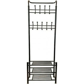 AGC Κρεμάστρα Δαπέδου από Μέταλλο σε Μαύρο Χρώμα 65x29x188cmΚωδικός: 00501059 