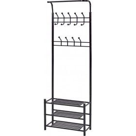 Homeplus Κρεμάστρα Δαπέδου από Μέταλλο σε Μαύρο Χρώμα 65x30x190cmΚωδικός: 01.01.1220 