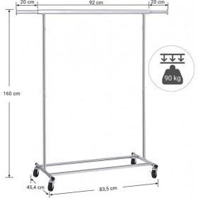 Songmics Κρεμάστρα Δαπέδου ΜεταλλικήΚωδικός: HSR13S 