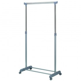 Martin Τροχήλατη Κρεμάστρα Δαπέδου από Μέταλλο Πτυσσόμενη σε Γκρι Χρώμα 86x44x167cmΚωδικός: M509 