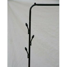 Homeplus Κρεμάστρα Δαπέδου από Μέταλλο σε Μαύρο Χρώμα 120x36x160cmΚωδικός: 01.01.1218 