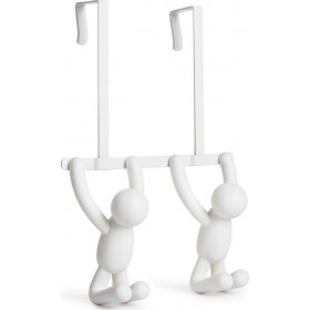 Umbra Κρεμάστρα Πόρτας Buddy White Πλαστική 2Θέσεων 21.6x10.8x31.8cm