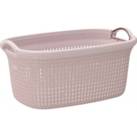 Click Καλάθι Αποθήκευσης Πλαστικό Ροζ 35lt