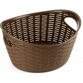 Viosarp M-074 Καλάθι Αποθήκευσης Rattan Καφέ 9lt
