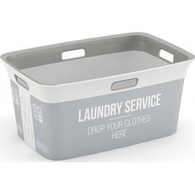 Kis Style Basket Καλάθι Αποθήκευσης Πλαστικό Γκρι 45lt