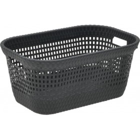 Click Καλάθι Αποθήκευσης Πλαστικό Μαύρο 45lt