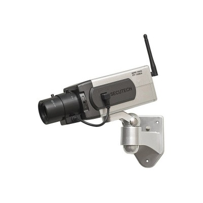 Ψεύτικη Κάμερα Παρακολούθησης Τύπου Bullet Ασημί DM-0670