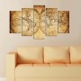 HomeMarkt Vintage World Map Πίνακας Ξύλινος 100x60cmΚωδικός: HM7206.06 