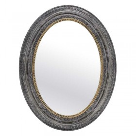 Inart Καθρέπτης Τοίχου με Γκρι Πλαστικό Πλαίσιο 77x60cmΚωδικός: 3-95-925-0007 