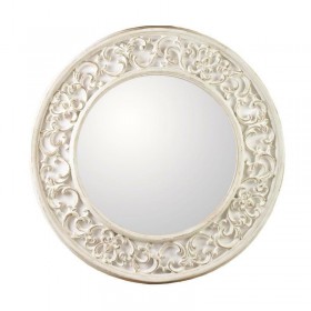 Inart Καθρέπτης Τοίχου με Λευκό Πλαστικό Πλαίσιο Mήκους 80cmΚωδικός: 3-95-641-0126 