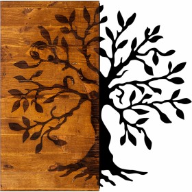 HomeMarkt Διακοσμητικό Τοίχου από Ξύλο 58x3x58cm HomeMarkt Διακοσμητικό Τοίχου από Ξύλο 58x3x58cm