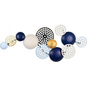 Pakoworld Διακοσμητικό Τοίχου από Μέταλλο 95x5x40cm Pakoworld Διακοσμητικό Τοίχου από Μέταλλο 95x5x40cm