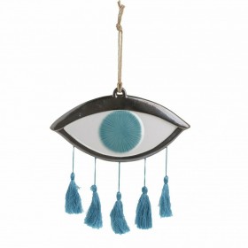 Inart Διακοσμητικό Τοίχου από Μέταλλο Μάτι με Κρόσια 36x1.5x38cm Inart Διακοσμητικό Τοίχου από Μέταλλο Μάτι με Κρόσια 36x1.5x38cm