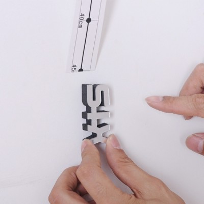 Ρολόι Τοίχου Αυτοκόλλητο 3D Creative Mirror DIY (Διάσταση Αριθμών 12cm) Καθρέφτης 120cm