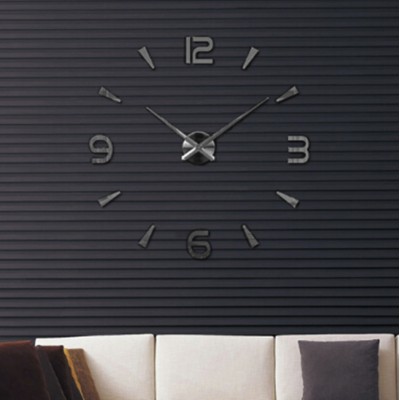 Ρολόι Τοίχου Αυτοκόλλητο DIY Καθρέφτης 100cm