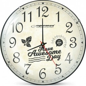 Esperanza Ρολόι Τοίχου Lausanne Πλαστικό 30cm