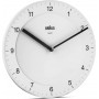Braun Ρολόι Τοίχου BC06W Αθόρυβο Πλαστικό White 20cm
