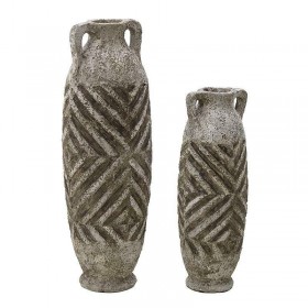 Inart Διακοσμητικό Βάζο Κεραμικό 29x29x92cm 2τμχΚωδικός: 3-70-411-0013 