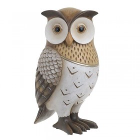 Inart Διακοσμητική Κουκουβάγια Πολυρητίνης 12x11.5x23cm