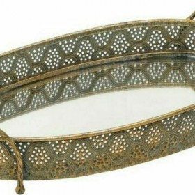 Inart Διακοσμητικός Δίσκος Μεταλλικός Με Καθρέπτη Χρυσός 45x25cm Inart Διακοσμητικός Δίσκος Μεταλλικός Με Καθρέπτη Χρυσός 45x25cm