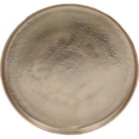 InTheBox Διακοσμητική Πιατέλα Αλουμινίου Luna 36x36x2cm