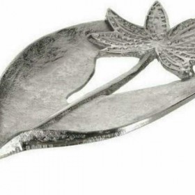 Inart Διακοσμητική Πιατέλα Μεταλλική 37x18cm