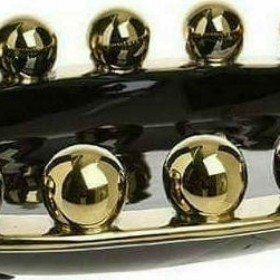 Inart Διακοσμητική Πιατέλα Κεραμική 39x28x7cm