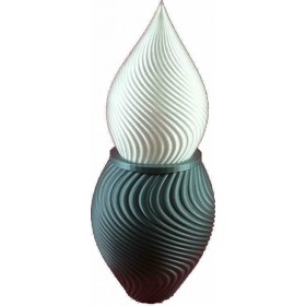 Ηλεκτρικό καντήλι πιθάρι ασημί 20Χ9εκ. με κίτρινο φως 90 ημερών 2 μπαταρίες ΑΑ (περιλαμβάνονται)