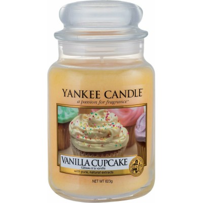 Yankee Candle Αρωματικό Κερί σε Βάζο Vanilla Cupcake 10.7x16.8cm 623gr