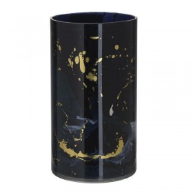 Inart Κηροπήγιο για Ρεσώ Γυάλινο σε Μαύρο Χρώμα 12x12x23cm Inart Κηροπήγιο για Ρεσώ Γυάλινο σε Μαύρο Χρώμα 12x12x23cm