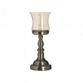 Inart Κηροπήγιο Μεταλλικό Χρυσό/Μελί 32cm Inart Κηροπήγιο Μεταλλικό Χρυσό/Μελί 32cm