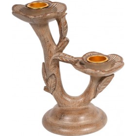 Etiquette Κηροπήγιο για Ρεσώ Ξύλινο σε Καφέ Χρώμα 13.8x8.5x15.8cm Etiquette Κηροπήγιο για Ρεσώ Ξύλινο σε Καφέ Χρώμα 13.8x8.5x15.8cm