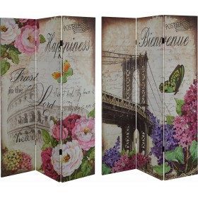 HomeMarkt Διακοσμητικό Παραβάν Bridge από Καμβά 2 Όψεων 121x180cm