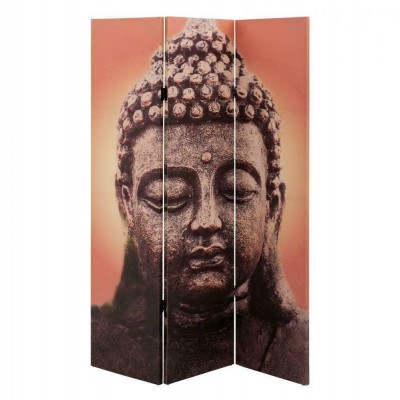 HomeMarkt Διακοσμητικό Παραβάν Buddha από Καμβά 2 Όψεων 121x180cm