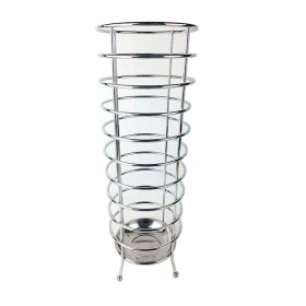 Καρβούνης Ομπρελοθήκη Μεταλλική RW-659M Inox 22x22x50cm