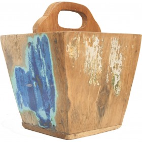 Alphab2b Θήκη Περιοδικών Ξύλινη 28x22x22cm