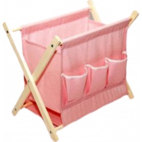 Karageorgos Bros Θήκη Περιοδικών Υφασμάτινη Ροζ 40x40cm