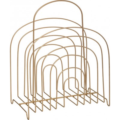 Atmosphera Θήκη Περιοδικών Μεταλλική Χρυσή 30.1x16.4x37.5cm
