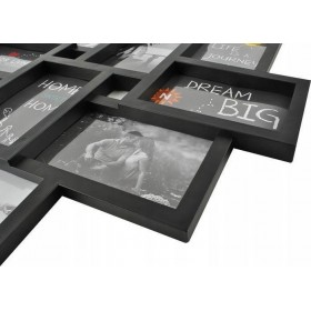 Πολυκορνίζα Πλαστική 10 Θέσεων 54x2x49cm με Μαύρο Πλαίσιο