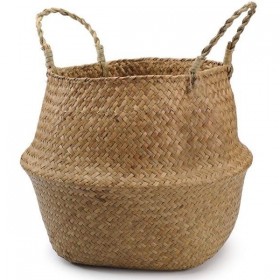 Διακοσμητικό Καλάθι Ψάθινο 28x28x35cm Next Deco