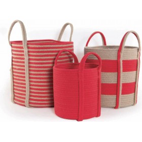 Διακοσμητικό Καλάθι Υφασμάτινο Silo 28x28x32cm Nef-Nef