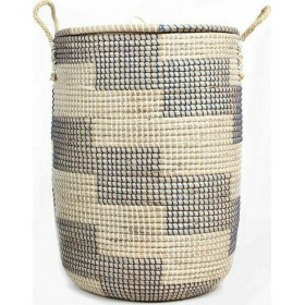 Διακοσμητικό Καλάθι Ψάθινο Tortilla 43x43x65cm Soulworks