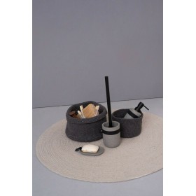 Διακοσμητικό Καλάθι Υφασμάτινο Odin Graphite 12x12x15cm Palamaiki