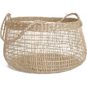 Διακοσμητικό Καλάθι Ψάθινο Wevon 25x28x28cm Soulworks